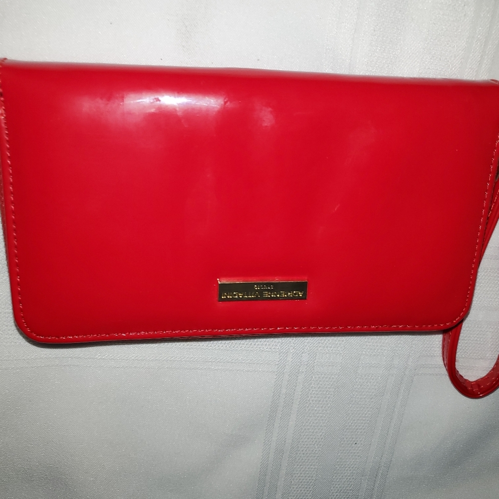 ADRIENNE VITTADINNI LEATHER ALL ZIPPER AROUND LONG WALLET